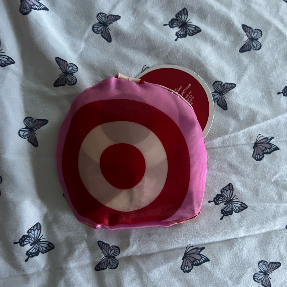 Target Red and Pink Checkered Tote Bag - Picture 2 of 2